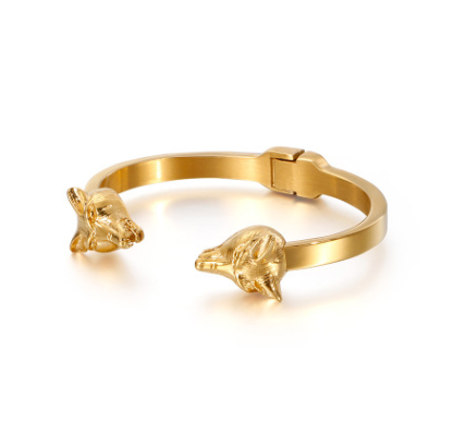 Men&#39;s lion head animal bracelet