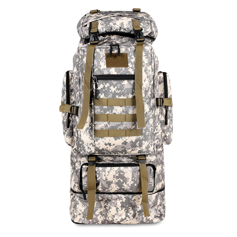 High-capacity military camouflage tactical pack