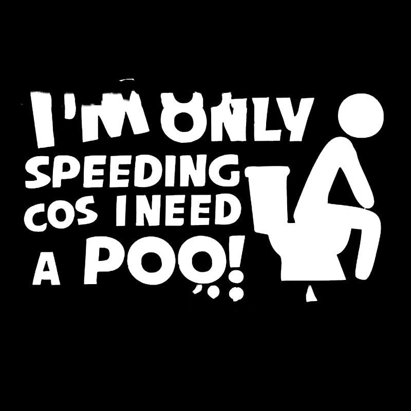 Poop Personality Car Sticker Plastic