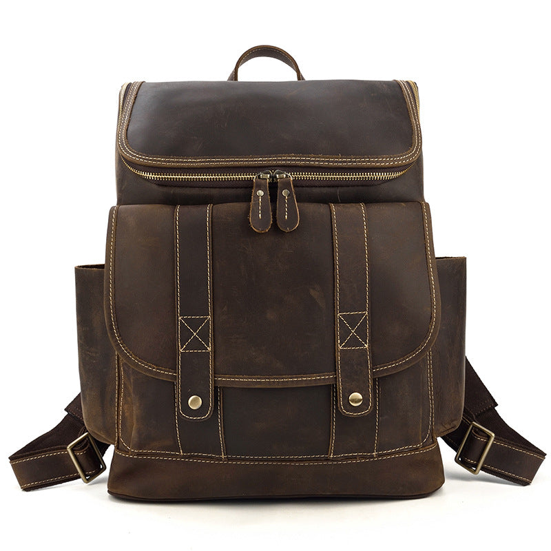 Men&#39;s leather backpack