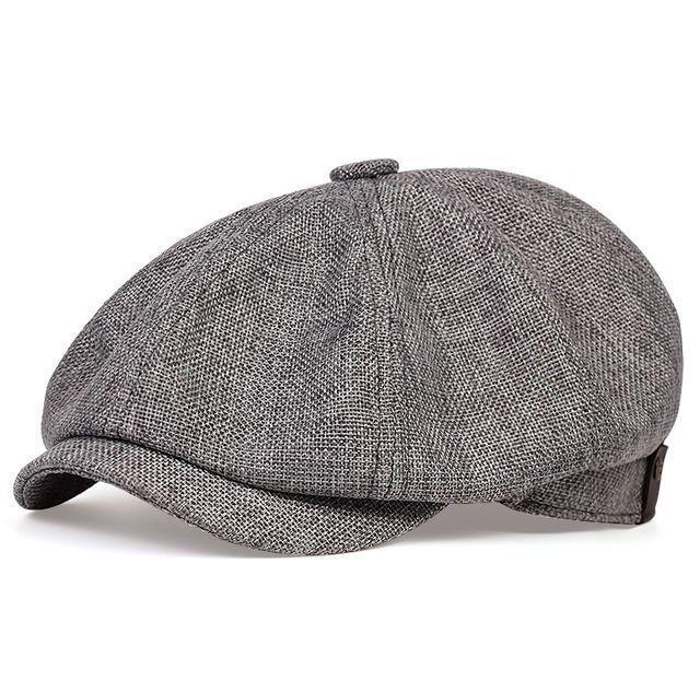 Men&#39;s Plus Size British Big Head Octagonal Hat