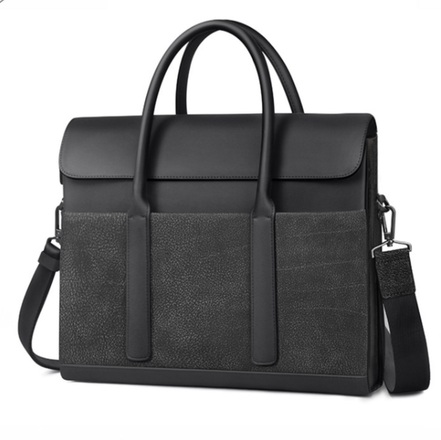 Men&#39;s Briefcase Cowhide Computer Messenger Business Bag