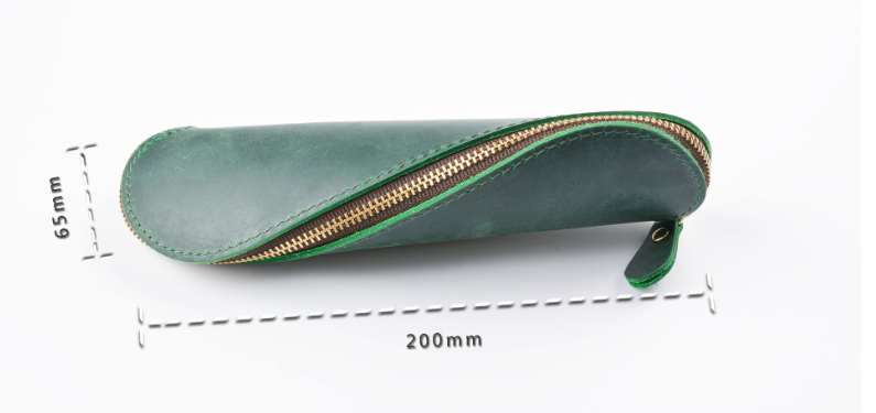 Vintage leather pencil case