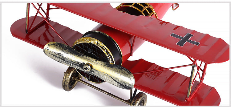 Vintage Mini Metal Decorative Plane Model