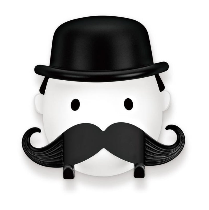 Black beard shaving rack suction razor