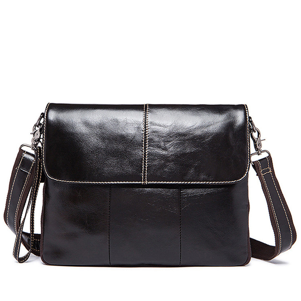 Men&#39;s business flap shoulder bag