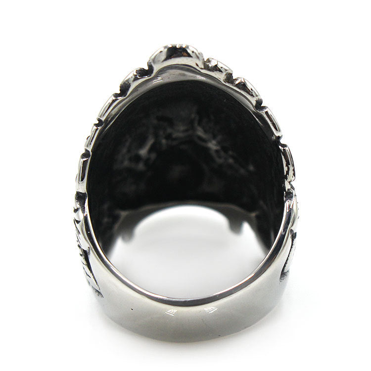 Feather Elder Ghost Head Ring