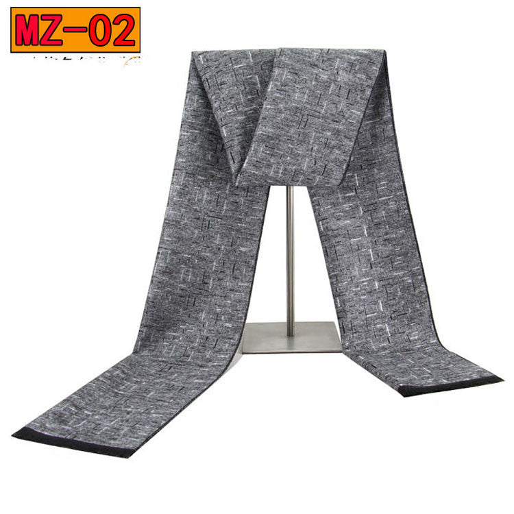 Men&#39;s warm winter thick plaid scarf