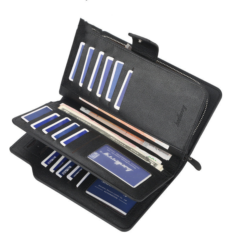 Men&#39;s Long European And American Large-capacity Clutch