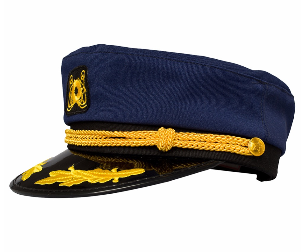 Korean version of retro men and women Navy blue navy cap