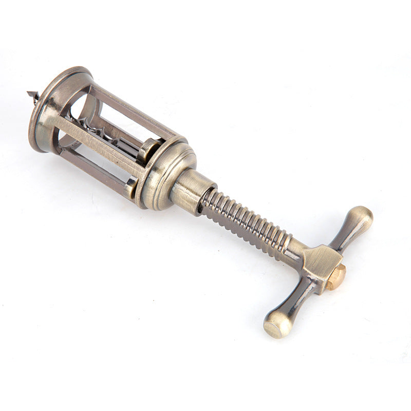 Vintage zinc alloy wine corkscrew