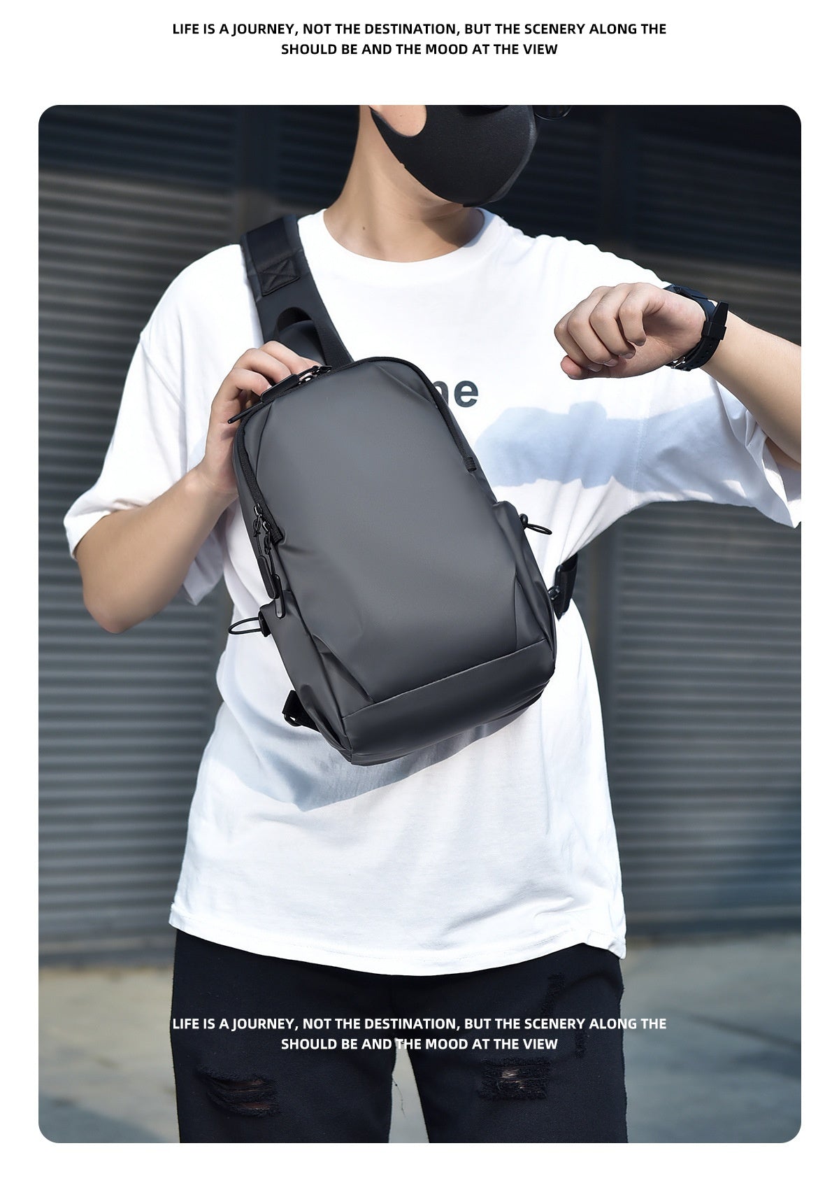 Oxford Cloth Wear-resistant Men&#39;s Simplicity Shoulder Messenger Bag