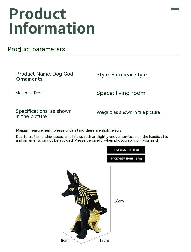 Creative Wine Rack Decoration Anubis Dog God Wine Rack