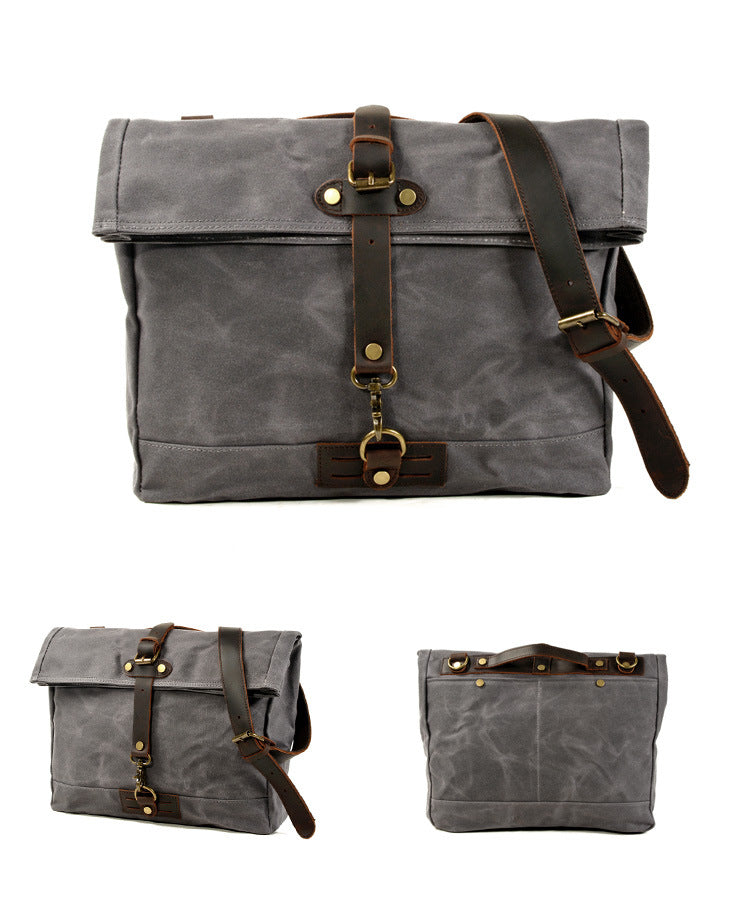 Men&#39;s canvas shoulder bag