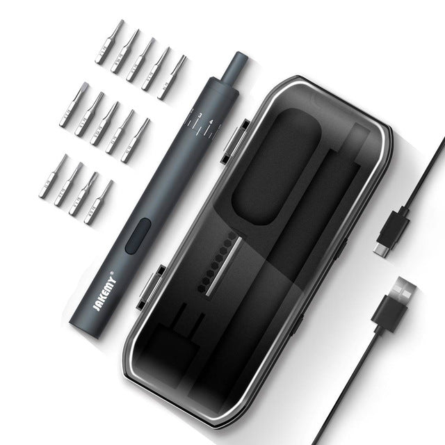 Pen type mini charging electric screwdriver set