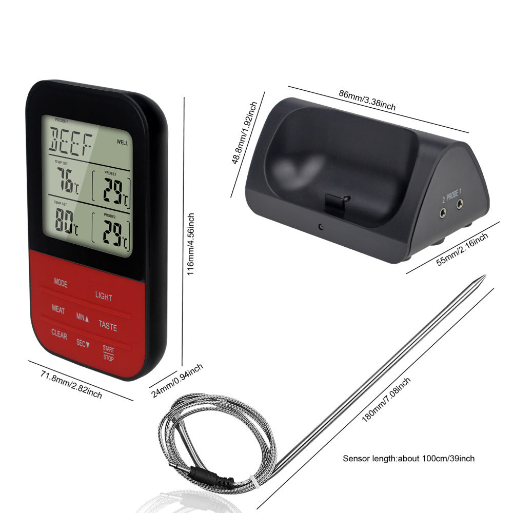 Wireless Barbecue Thermometer Digital Multifunctional Thermometer