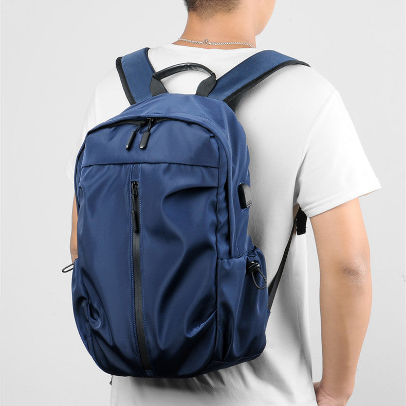Casual Backpack Men&#39;s Street Simple Fashion Computer Bag