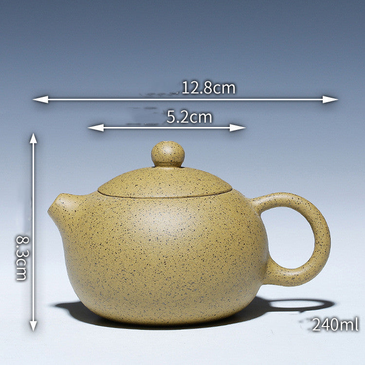 Purple sand teapot and tea set