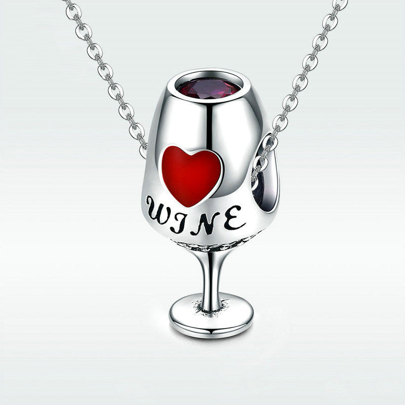 Red wine glass female bracelet