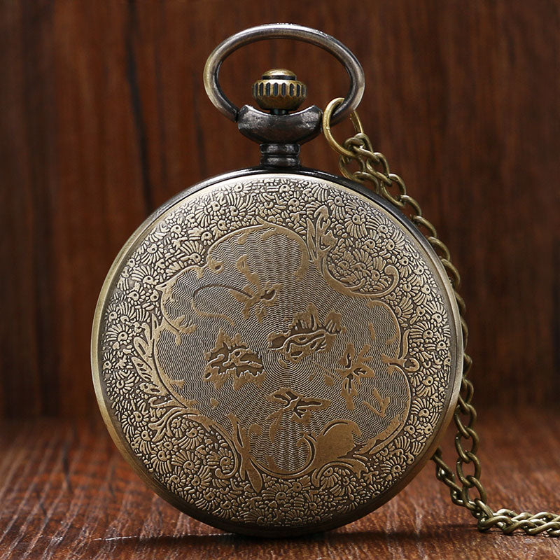 Vintage set victory red flag quartz pocket watch