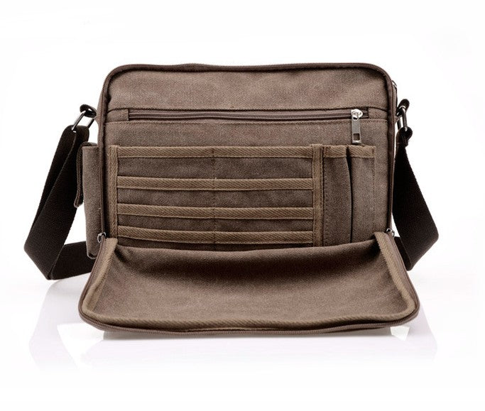 Manufacturer number of new canvas bag package bag retro trend of men&#39;s business Metrosexual inclined shoulder bag foreign trade package