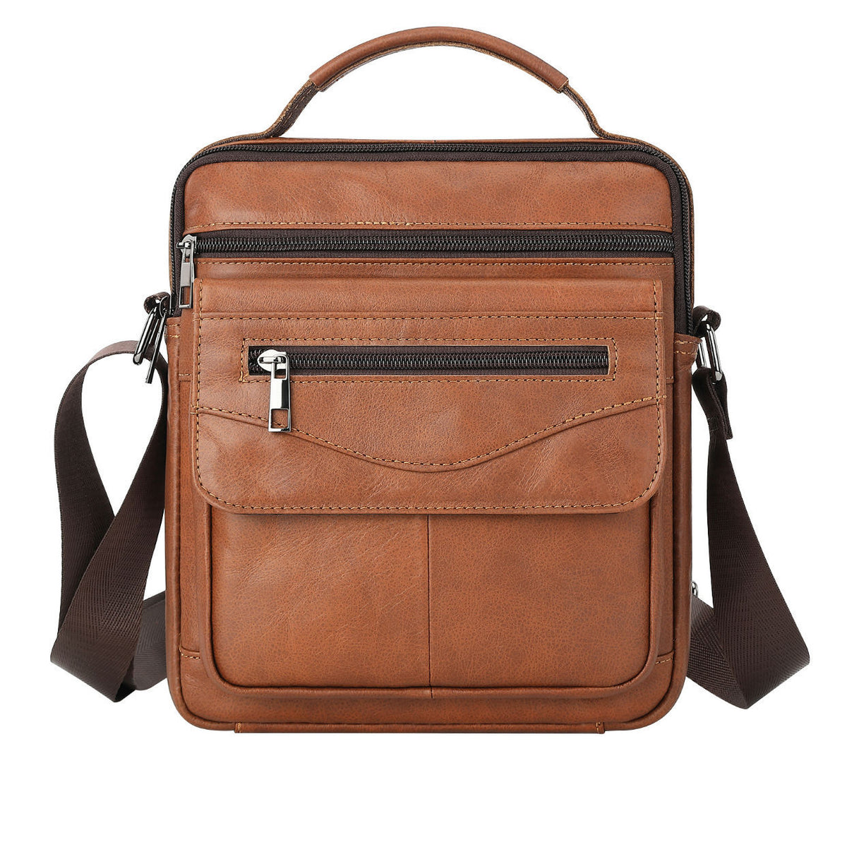 Men&#39;s Shoulder Bag First Layer Cowhide