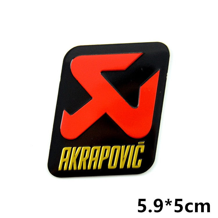 Motorcycle exhaust pipe high temperature sticker