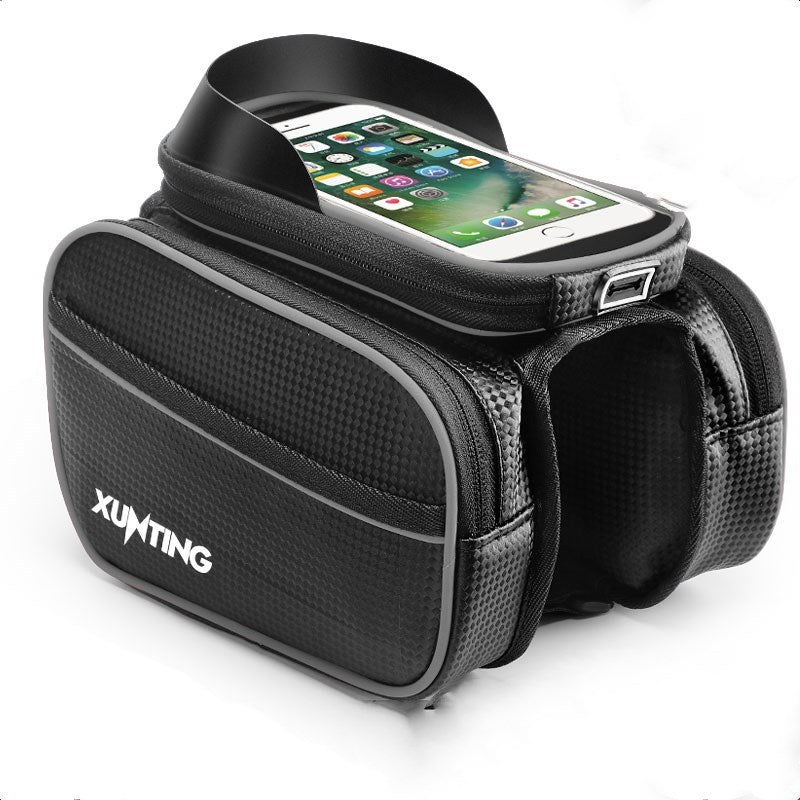 Mobile phone bicycle saddle bag