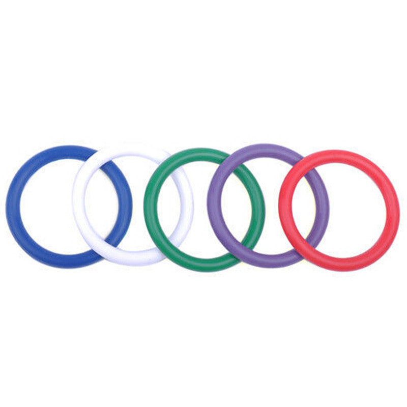 Rubber Pleasure Ring 5 Colour Set