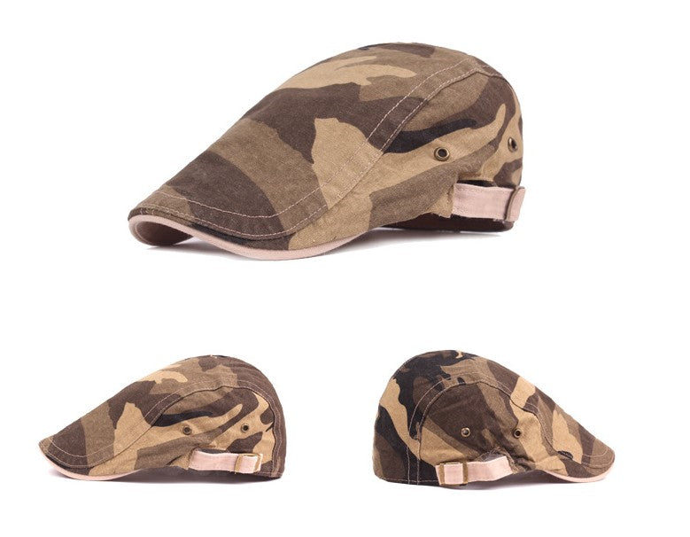 Men&#39;s casual beret goes with camouflage cap