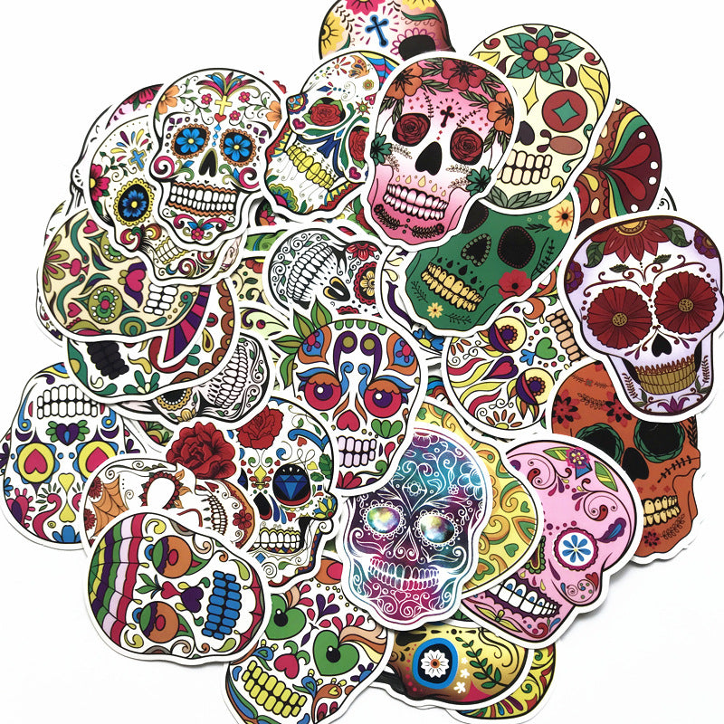 Scary Skull AliExpress Personality Graffiti Sticker