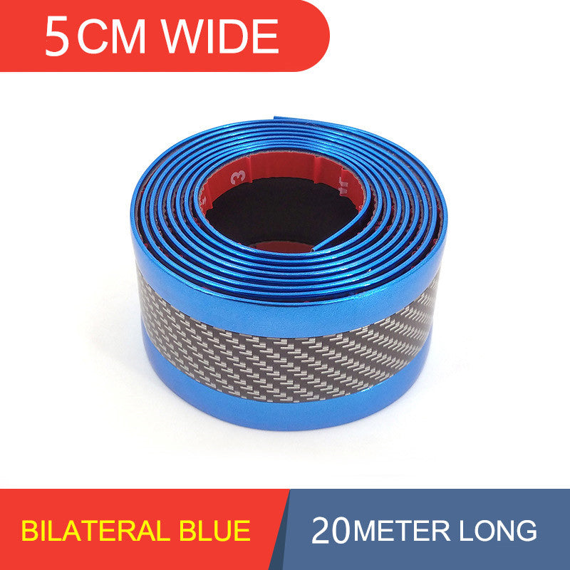 5D Carbon Fiber Car Bumper Protection Bar Threshold Sticker