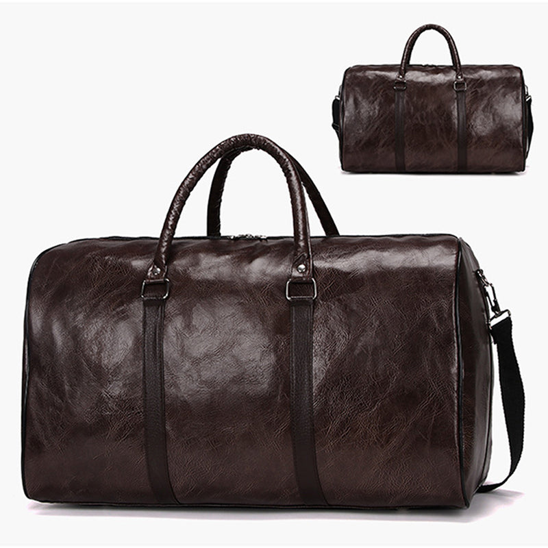 Travel bag handbag pu retro business trip luggage bag