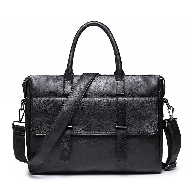 Men&#39;s bag shoulder slung portable postman casual British official retro trend travel men&#39;s Korean version of the computer bag