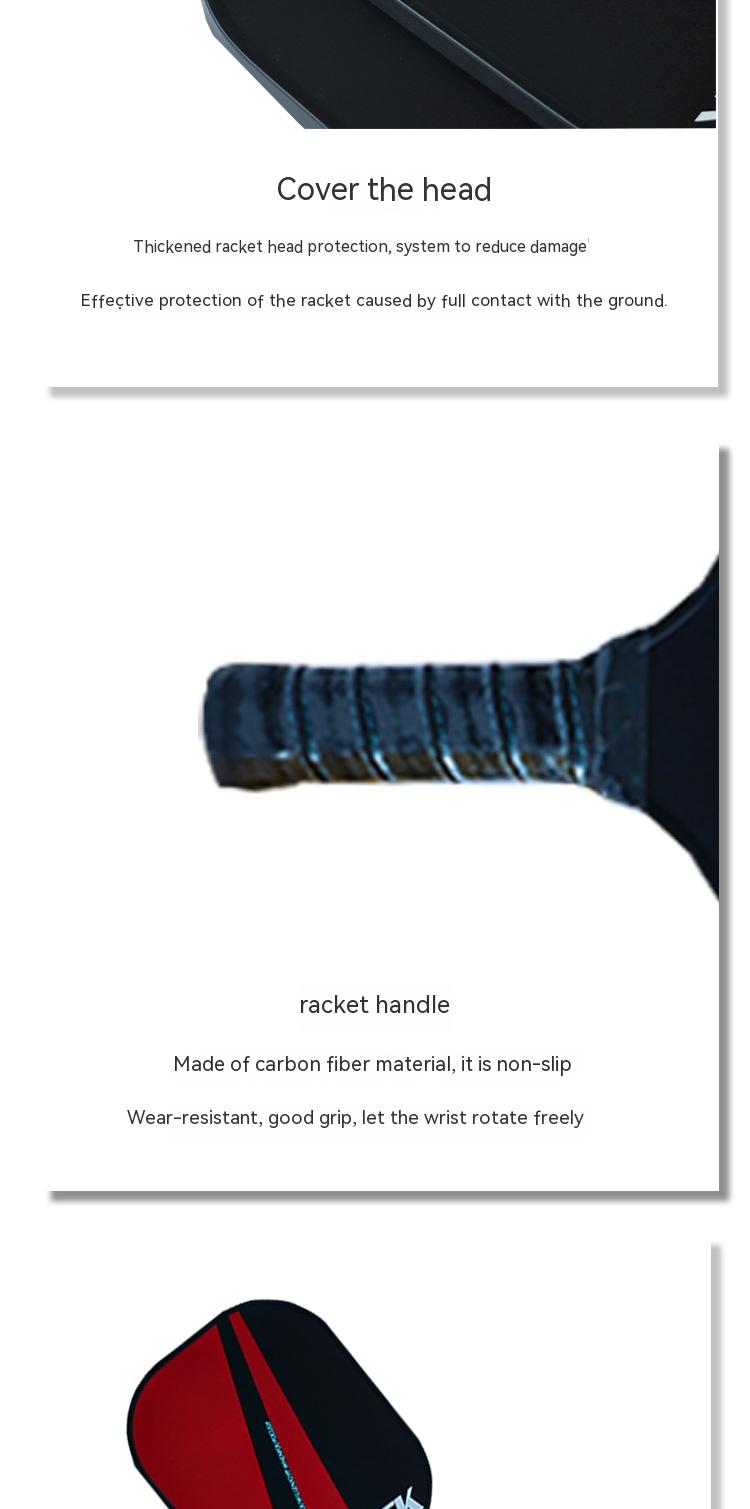 Carbon Fiber Honeycomb Graphene Material Pickel Racket