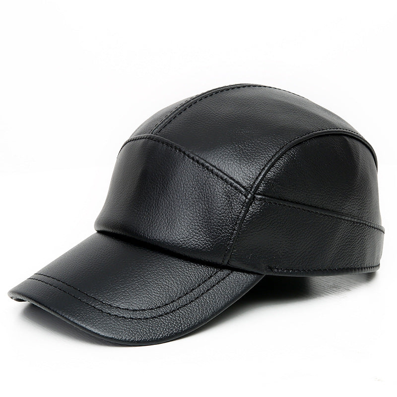 Men&#39;s leather baseball cap