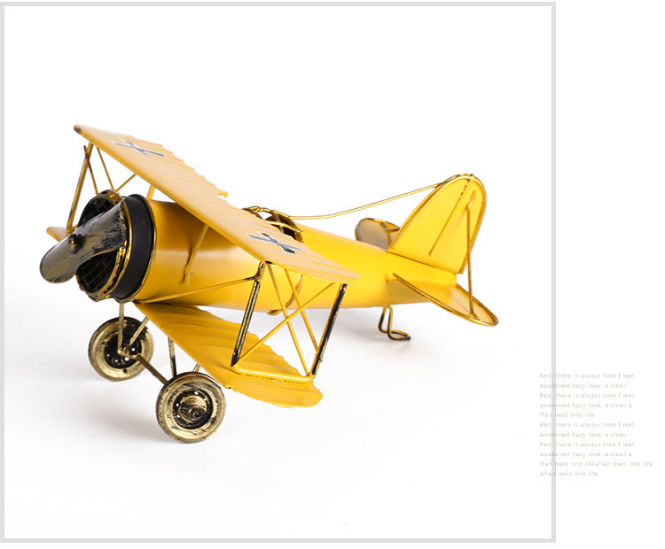 Vintage Mini Metal Decorative Plane Model