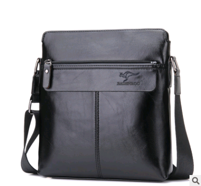 New Kangaroo Men&#39;s Bag Shoulder Bag Men&#39;s Business Messenger Bag Men&#39;s Trendy High-end Shoulder Bag