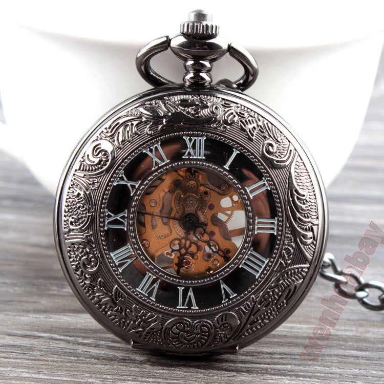 Men&#39;s And Women&#39;s Retro Manual Mechanical Pocket Watch