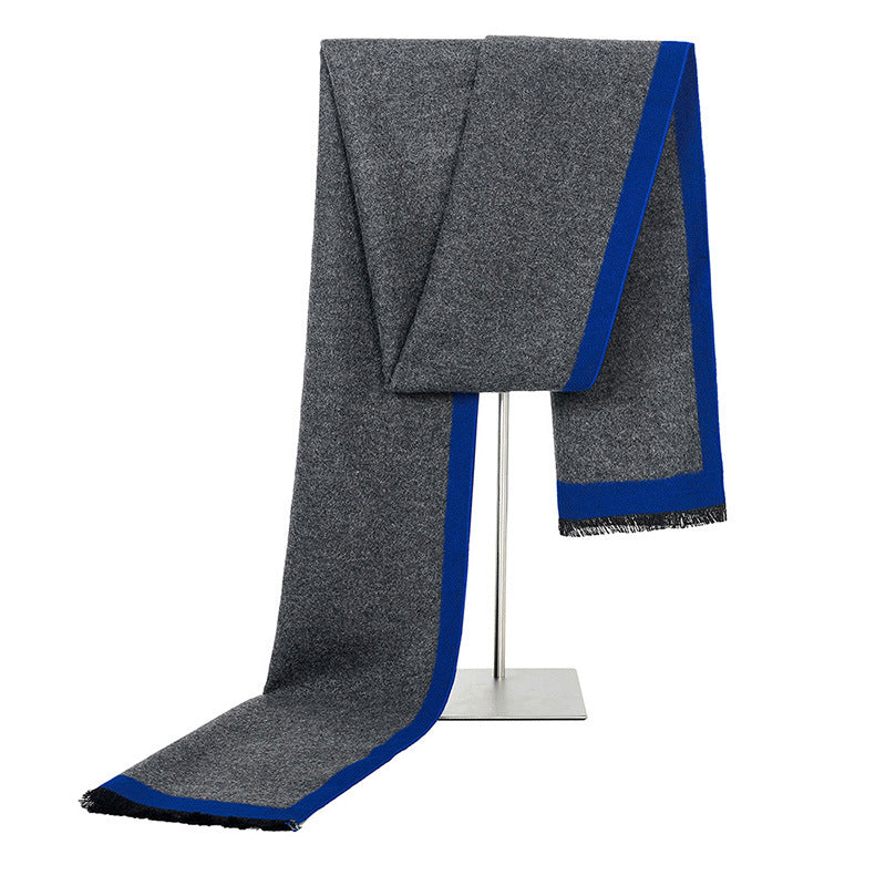 Men&#39;s Fashion Simple Brushed Warm Scarf