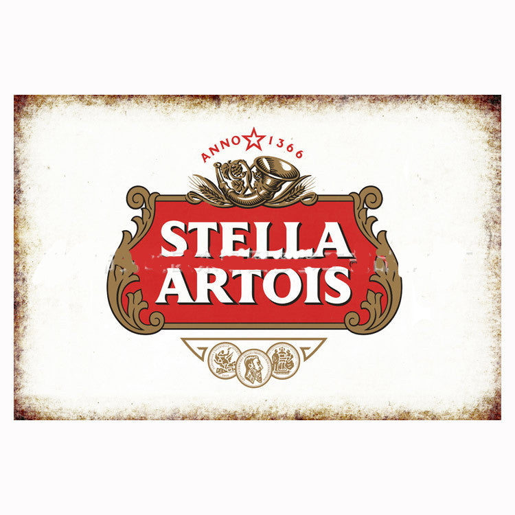 Retro Tin Painting Cocktail Bar Restaurant Shop Home Decoration