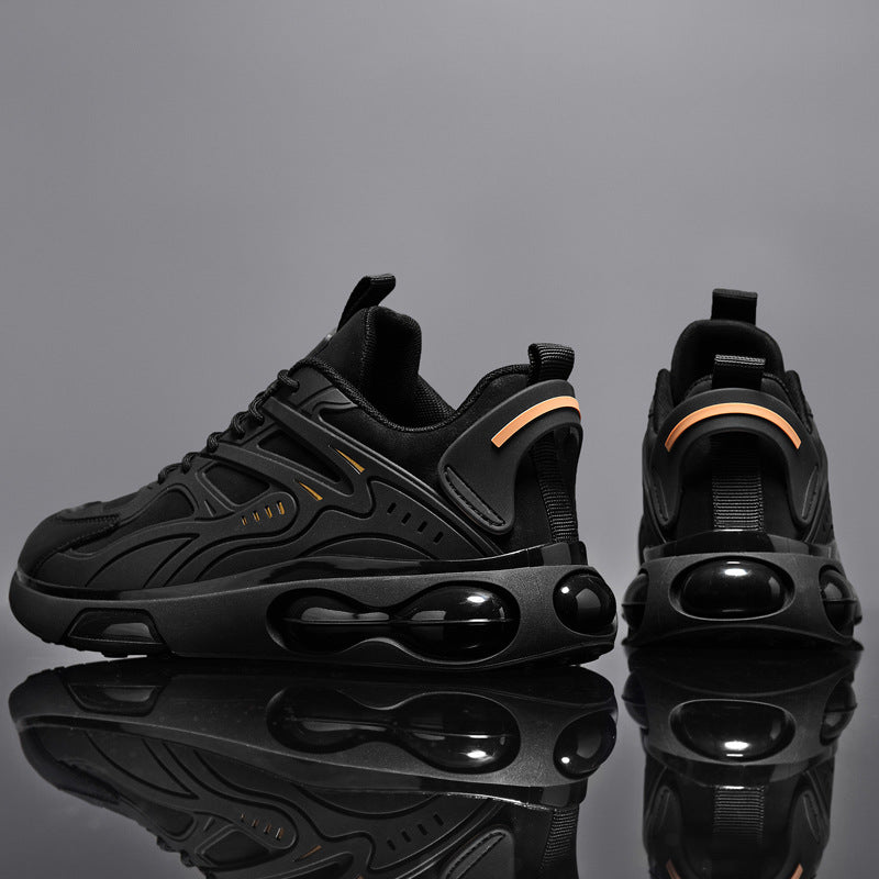 New Casual Sports Black All-match Height Increasing Running Shock Absorption Men&#39;s Shoes