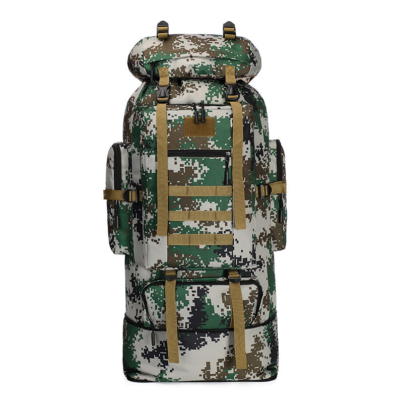 High-capacity military camouflage tactical pack
