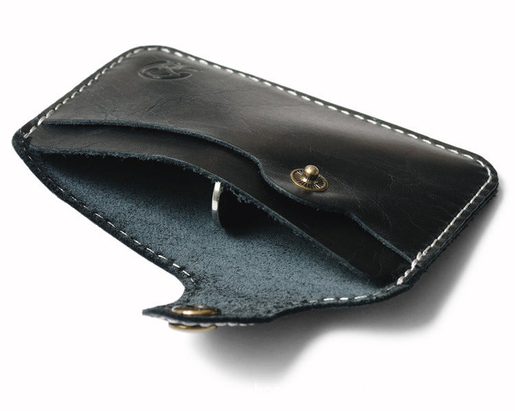 First layer cowhide utility card holder