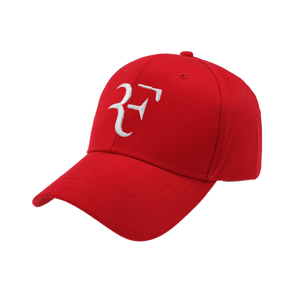 F embroidery multicolor baseball cap