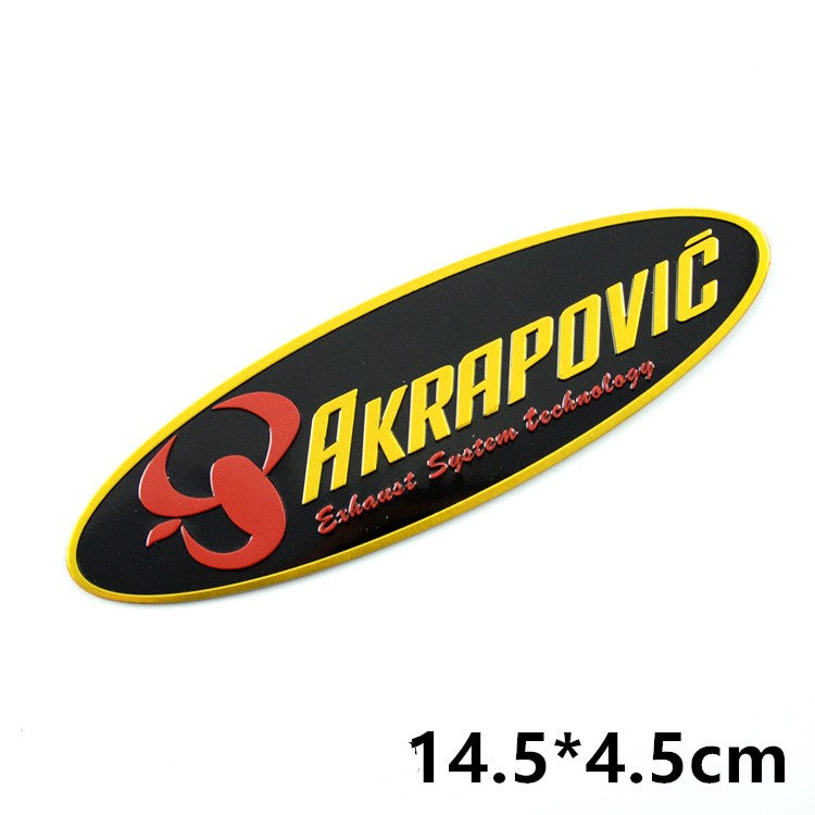 Motorcycle exhaust pipe high temperature sticker