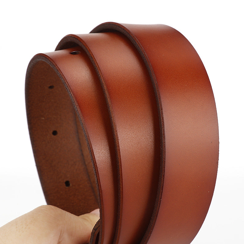 Women&#39;s belt female wide leather casual wild student belt fashion round pin buckle with jeans belt