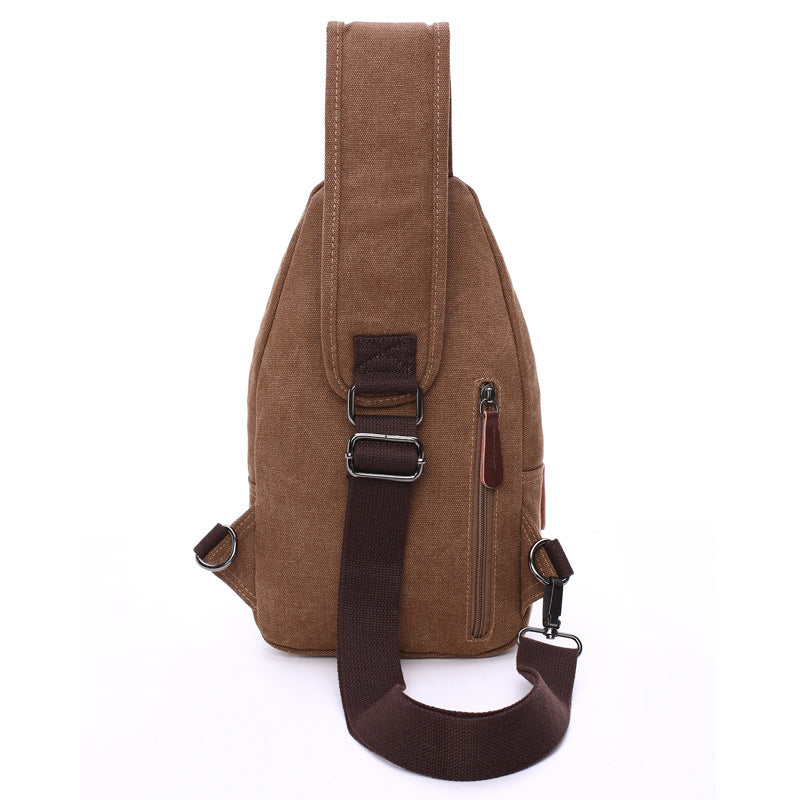 Professional manufacturers supply the new men&#39;s fashion bag wash water quality canvas bag Crossbody Bag chest