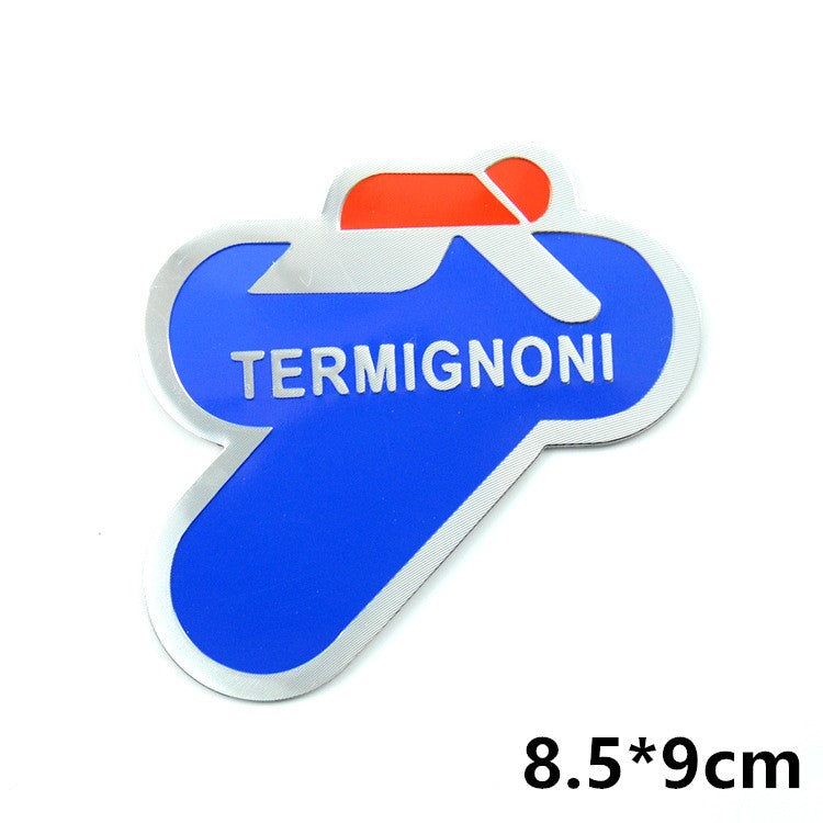 Motorcycle exhaust pipe high temperature sticker