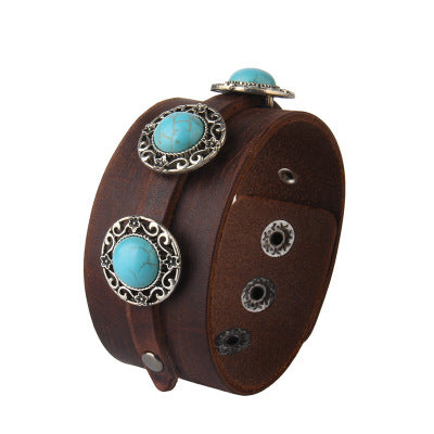 Multi-layer vintage cowhide rope